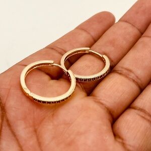 Gold filled earrings for women hoop design